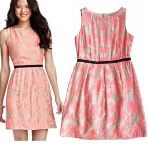 Ann Taylor Floral Jacquard Dress